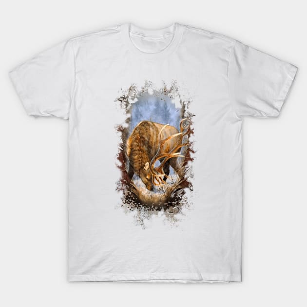 Foraging T-Shirt by Sherry Orchard Art